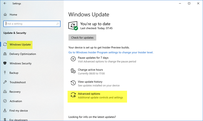 Update other Microsoft products using Windows Update