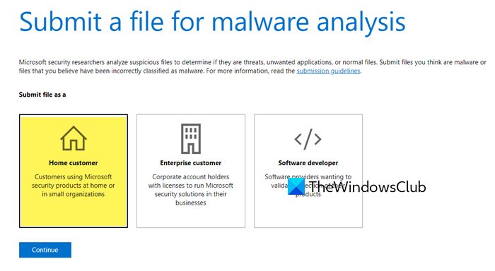 Where to submit virus & malware files