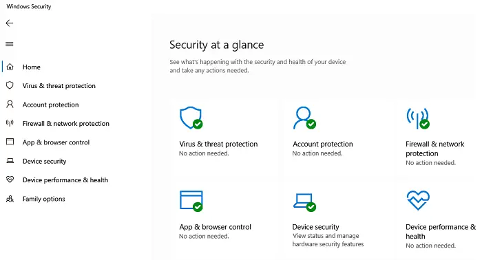 Windows 10 Security features list