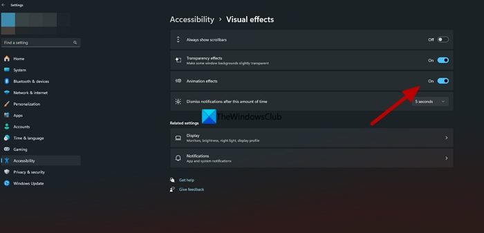 disable start menu animations