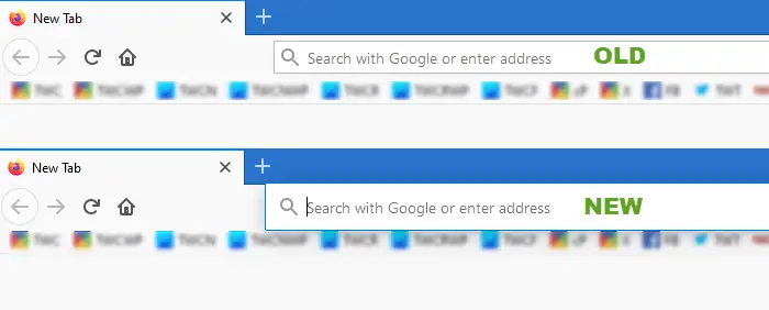 restore old firefox address bar