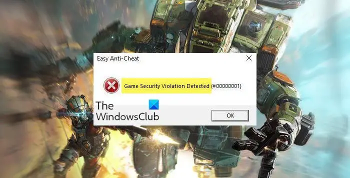 Game Security Violation Detected