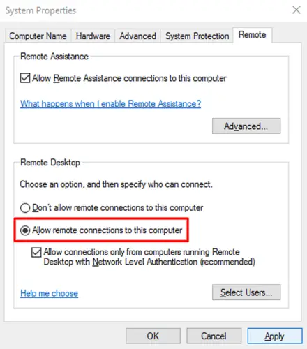 How to Fix Remote Desktop Error Code 0x104