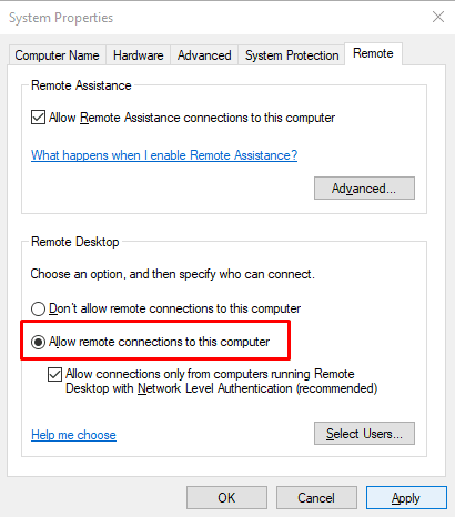 Как исправить код ошибки удаленного рабочего стола 0x204 в Windows 10