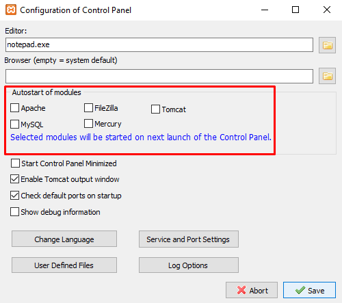 How to configure XAMPP on Windows 10