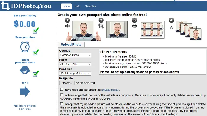 How to make & print passport size photos