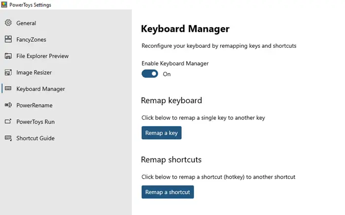 How to use Keyboard Manager and Application Launcher PowerToys