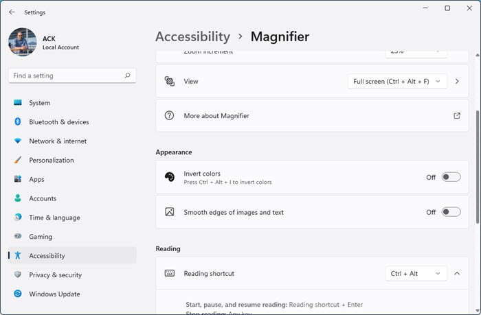 Magnifier app cause high CPU usage in RDP connection