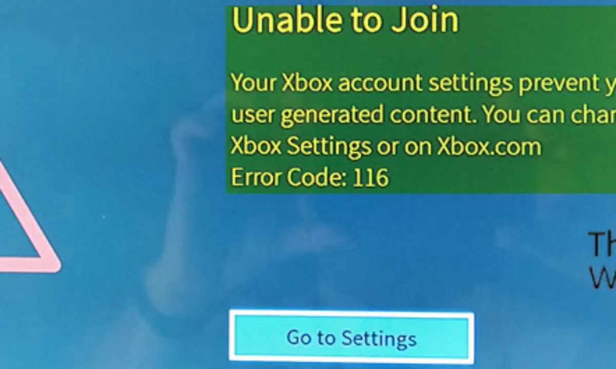 How To Fix Roblox Error Codes 106 116 110 On Xbox One - error code 116 xbox one roblox