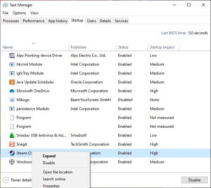 How to stop Steam launching automatically after Windows 10 boot