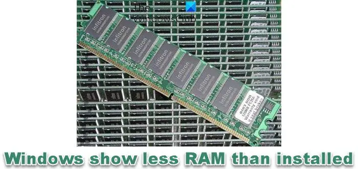 Usable RAM less than installed in Windows 11/10