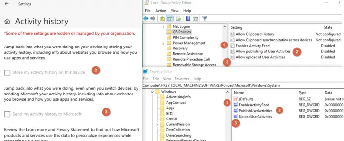 Active History Registry Policy Settings Mapping