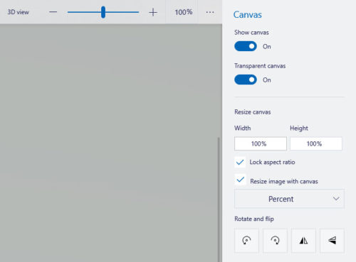 How to change file resolution in Paint 3D