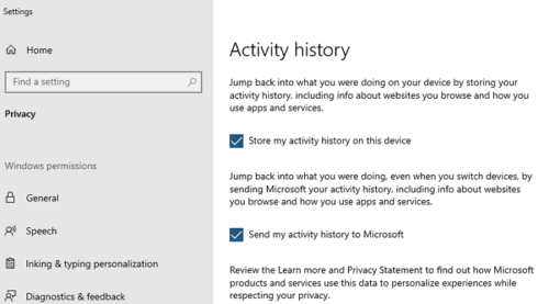 How to disable Activity History permanently in Windows 11