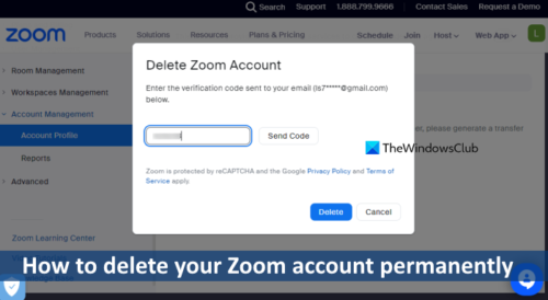Zoom Delete File How to delete your Zoom account permanently