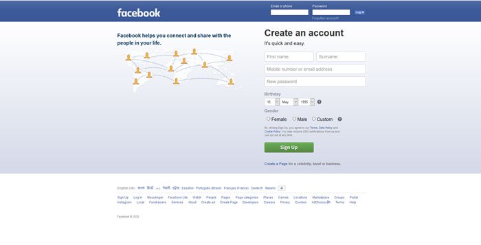 Facebook Login - Sign in, Sign up & Log in - How to log into