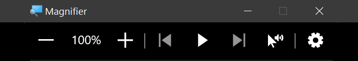 windows 10 magnifier text reading control