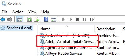 Adobe Acrobat Updater service