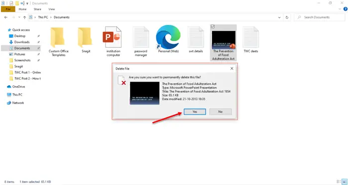 How to permanently delete files and folders in Windows 10