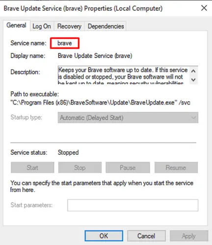 Delete a Service in Windows 10