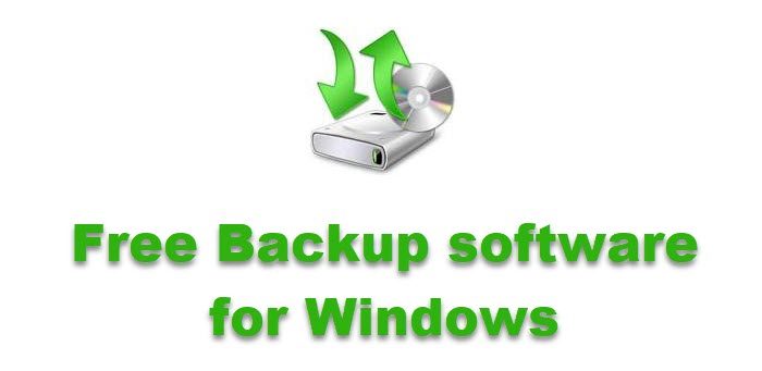 Free Backup software for Windows