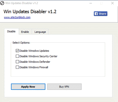 Free tools to Block Automatic Windows 10 Updates
