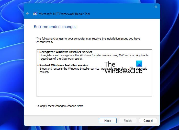 Microsoft .NET Framework Repair Tool