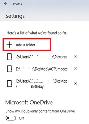 Slideshow on Windows 10