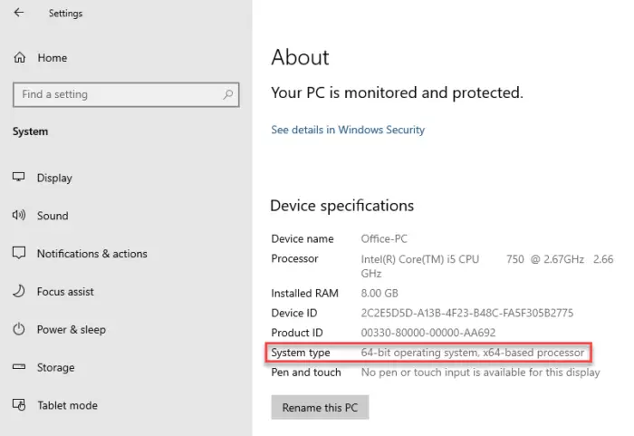 How to check if you can upgrade to 64 bit Windows 10 on the same PC