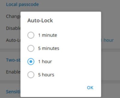 How to improve Privacy and Security on Telegram Messenger app - 9