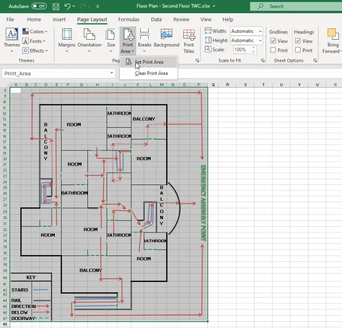 How to create a Floor Plan using Excel