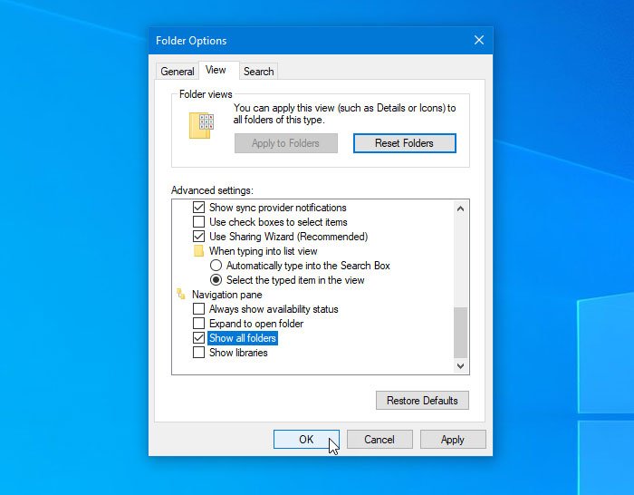 Add Recycle Bin to File Explorer Navigation Pane