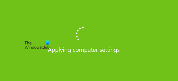Windows Server stuck at Applying Computer Settings screen