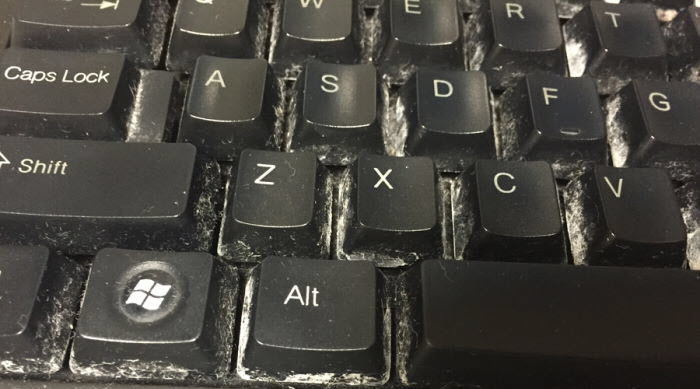 clean your keyboard and keep it free it from bacteria and viruses