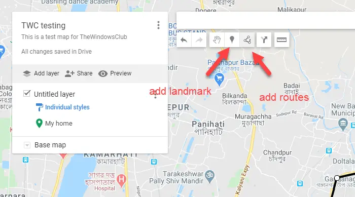Create a map free in Google Maps