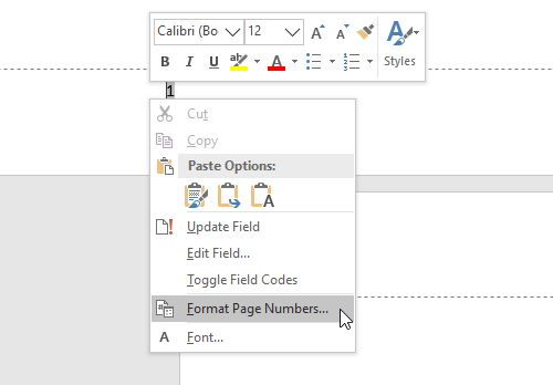 How to add, remove or insert page numbers in Word