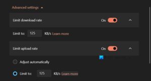 LIMIT UPLOAD SPEED ONEDRIVE visual data 3