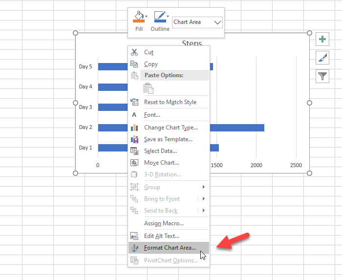 How to lock chart position in Excel spreadsheet