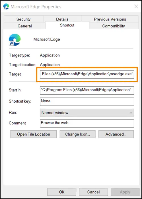 change Microsoft Edge Cache Size