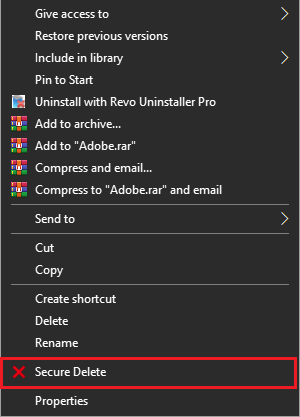 sdelete-context-menu