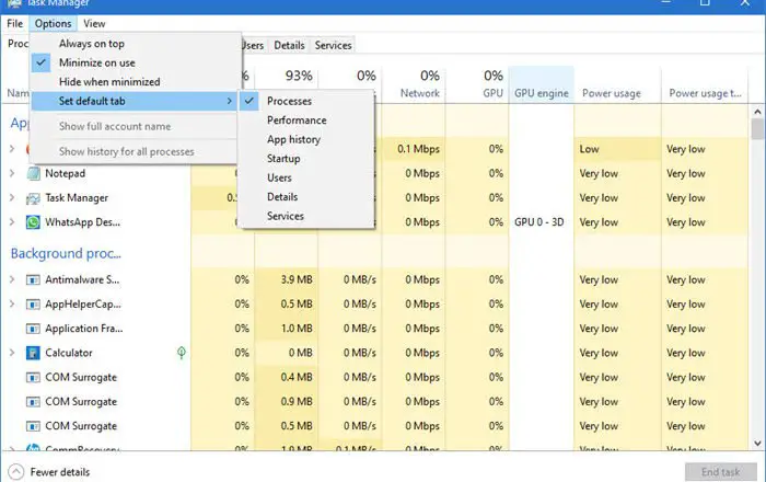 task manager tips and tricks