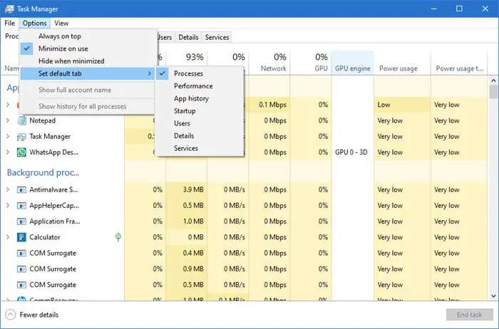 task manager tips and tricks