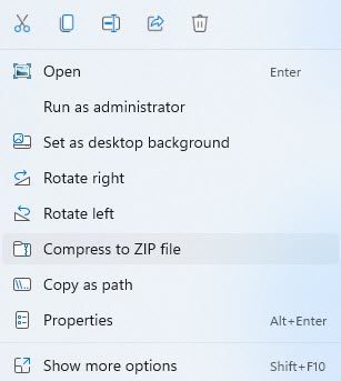 zip unzip files windows 11