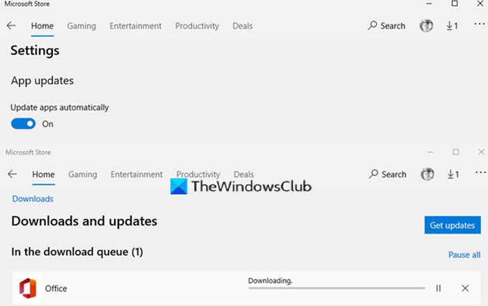 Automatic Update Microsoft Store