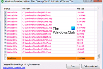 kølig lette Men Clean up unused .MSI and .MSP files from Windows Installer folder