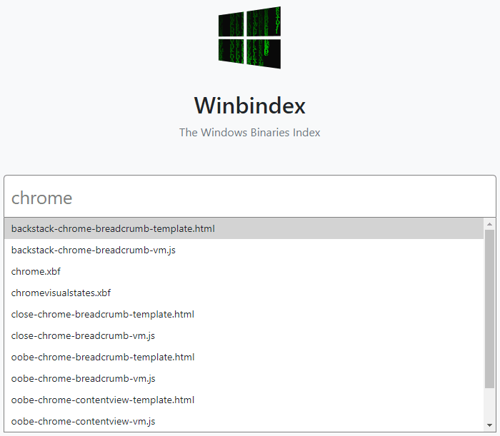 Download individual Windows files from Microsoft with Winbindex