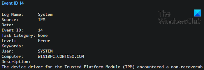 Event ID 14 and 17 - TPM command failure-1