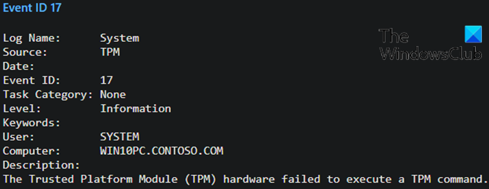 Event ID 14 and 17 - TPM command failure-2