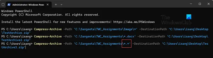 Excluding subdirectories from zip in PowerShell
