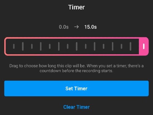 Instagram Reels Timer